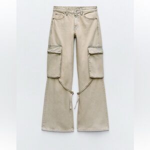 COPY - Zara Cargo Mid Rise Jeans
